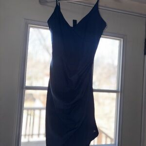 Windsor Navy Spaghetti-Strap Mini Dress